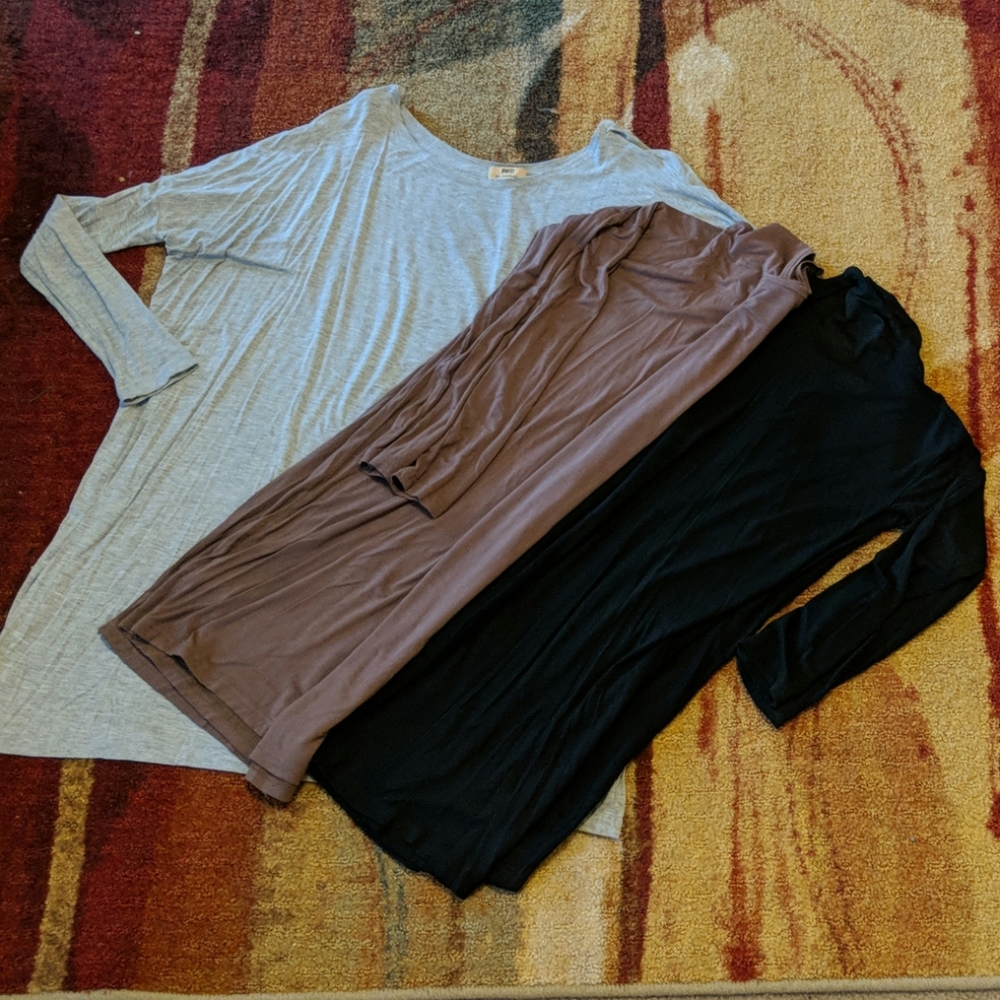 Long Sleeve Piko Tunics 3 (Bundle)